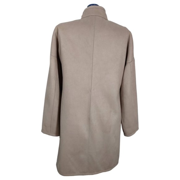 Yansi Fugel Faux Suede Reversible Zip front coat, size M - Picture 3 of 9